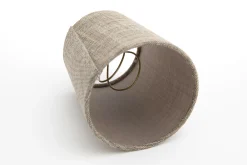 Clips, Abat-Jour, Naturel Et Gris, Cylindre, 10 Cm