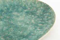 Cresta, Assiette De Service, Ceramique, Turquoise, Ovale