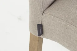 Dalya, Chaise, Bouleau, Lin Blanc Casse