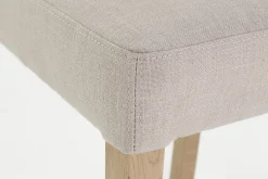 Dalya, Chaise, Bouleau, Lin Blanc Casse