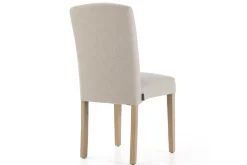 Dalya, Chaise, Bouleau, Lin Blanc Casse