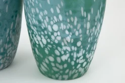 Dego, Vase, Verre, Turquoise, S