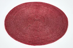 Delvin, Set De Table, Perles, Rouge