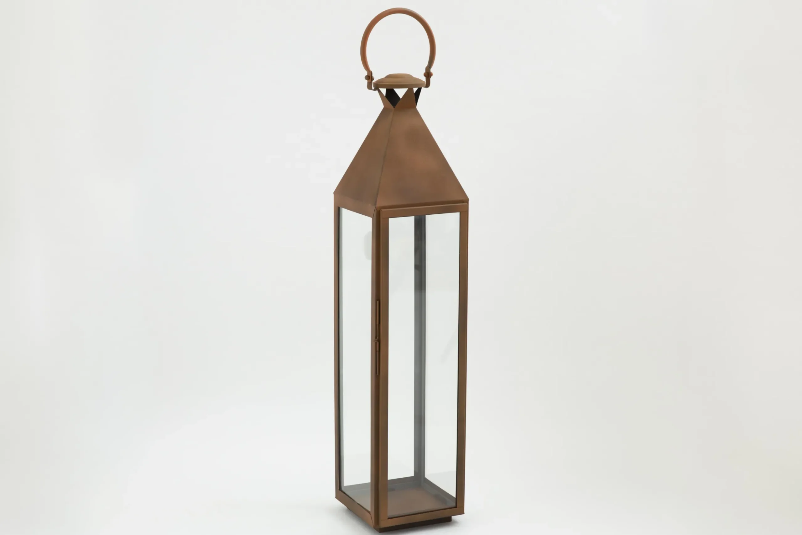 Ellis, Lanterne, Fer Et Verre, Rouille, Xl