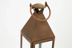 Ellis, Lanterne, Fer Et Verre, Rouille, Xl