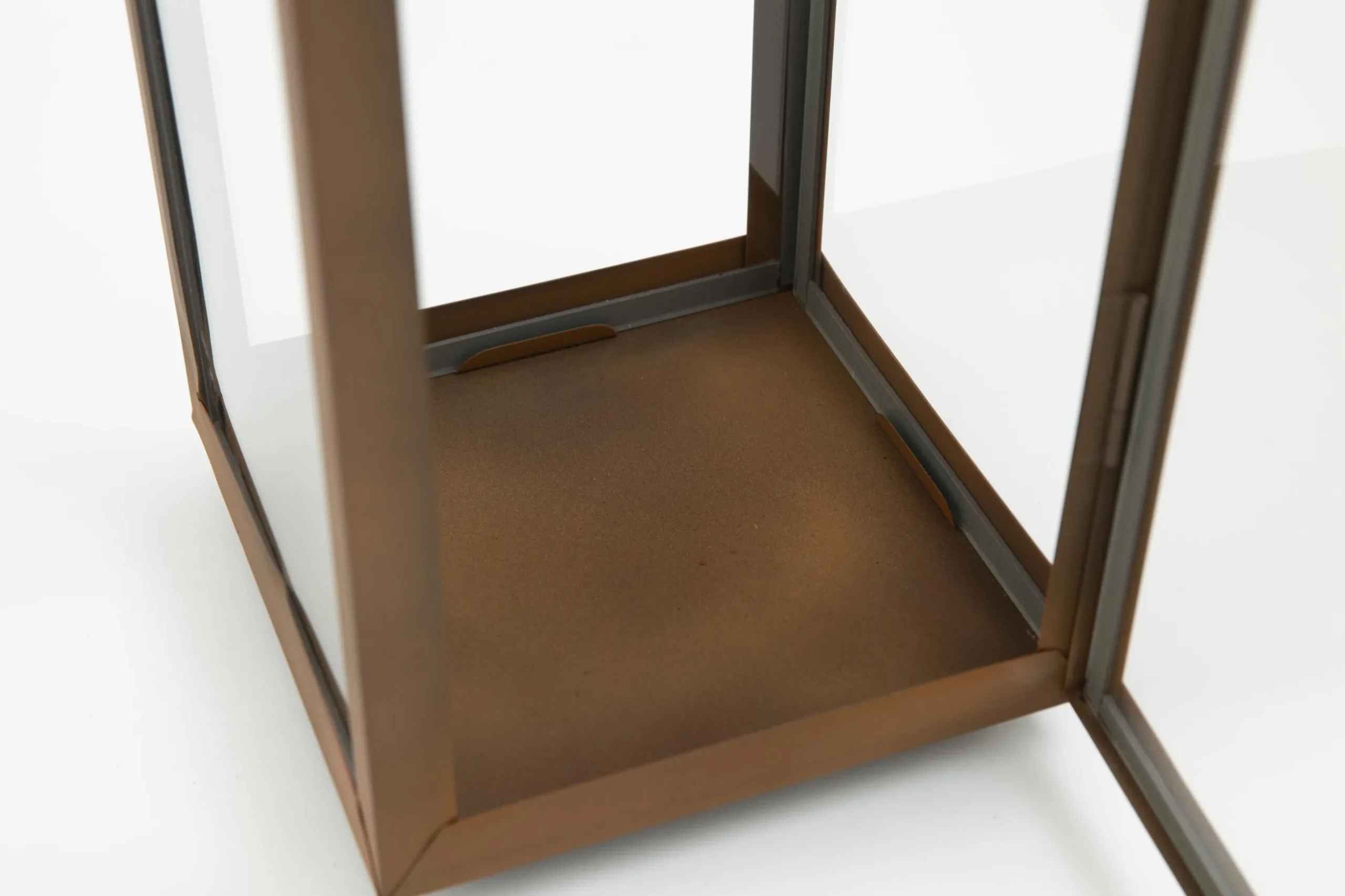 Ellis, Lanterne, Fer Et Verre, Rouille, Xl