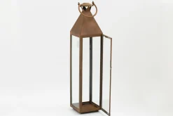 Ellis, Lanterne, Fer Et Verre, Rouille, Xl