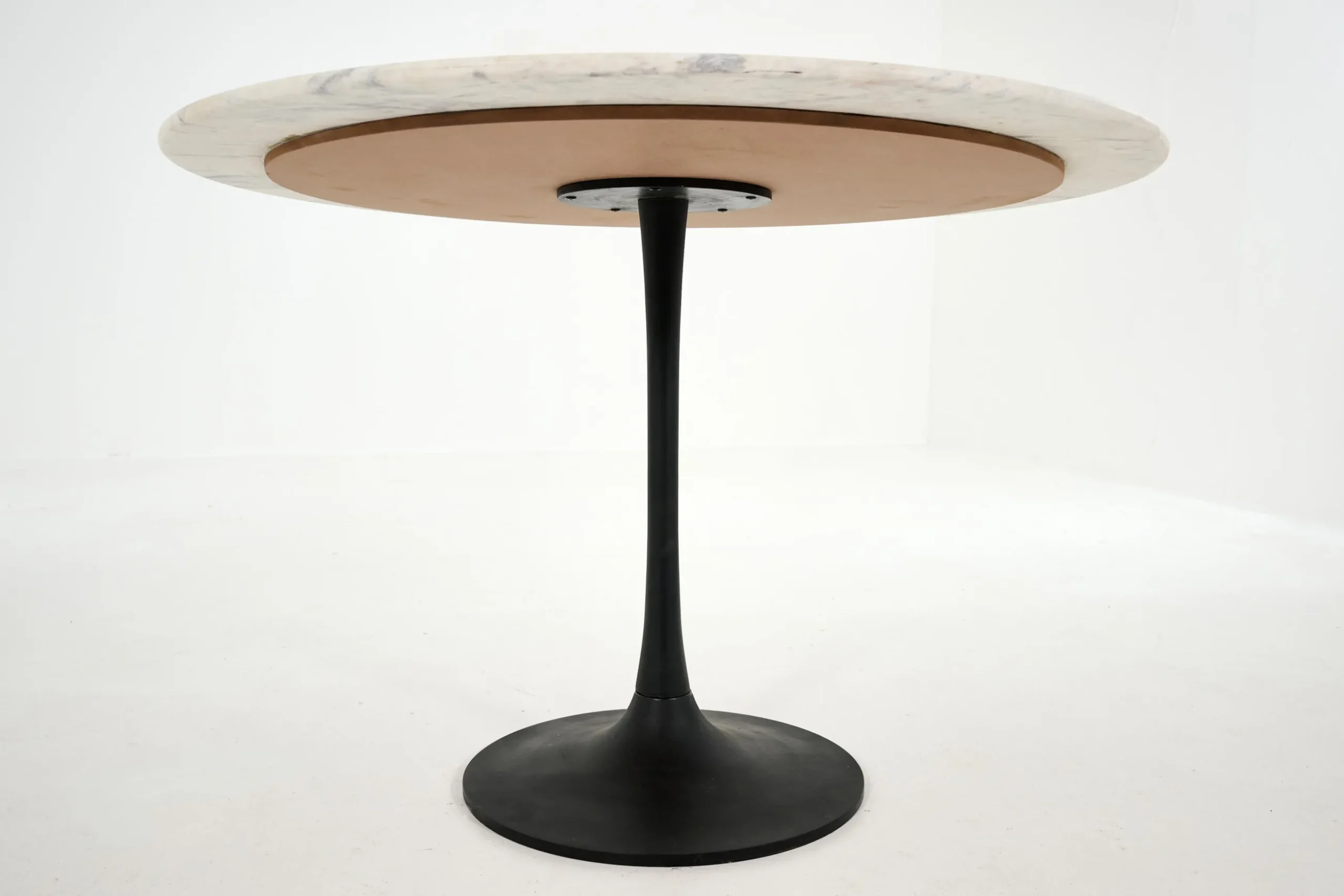 Fano, Table A Manger, Ronde, Marbre Blanc
