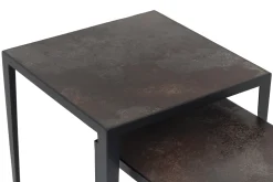 Georgion, Table D'Appoint, Carree, Set De 2