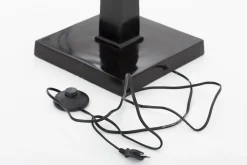 Gordes, Lampadaire, Noir, Aluminium