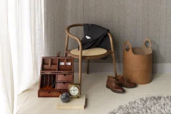 Hanan, Panier, Cuir, Rond