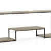 Hattie, Table Console, Chene Patine Et Fer