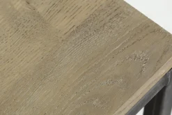 Hattie, Table Console, Chene Patine Et Fer