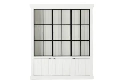 Iron Jason, Armoire, Blanc, 3 Portes En Fer