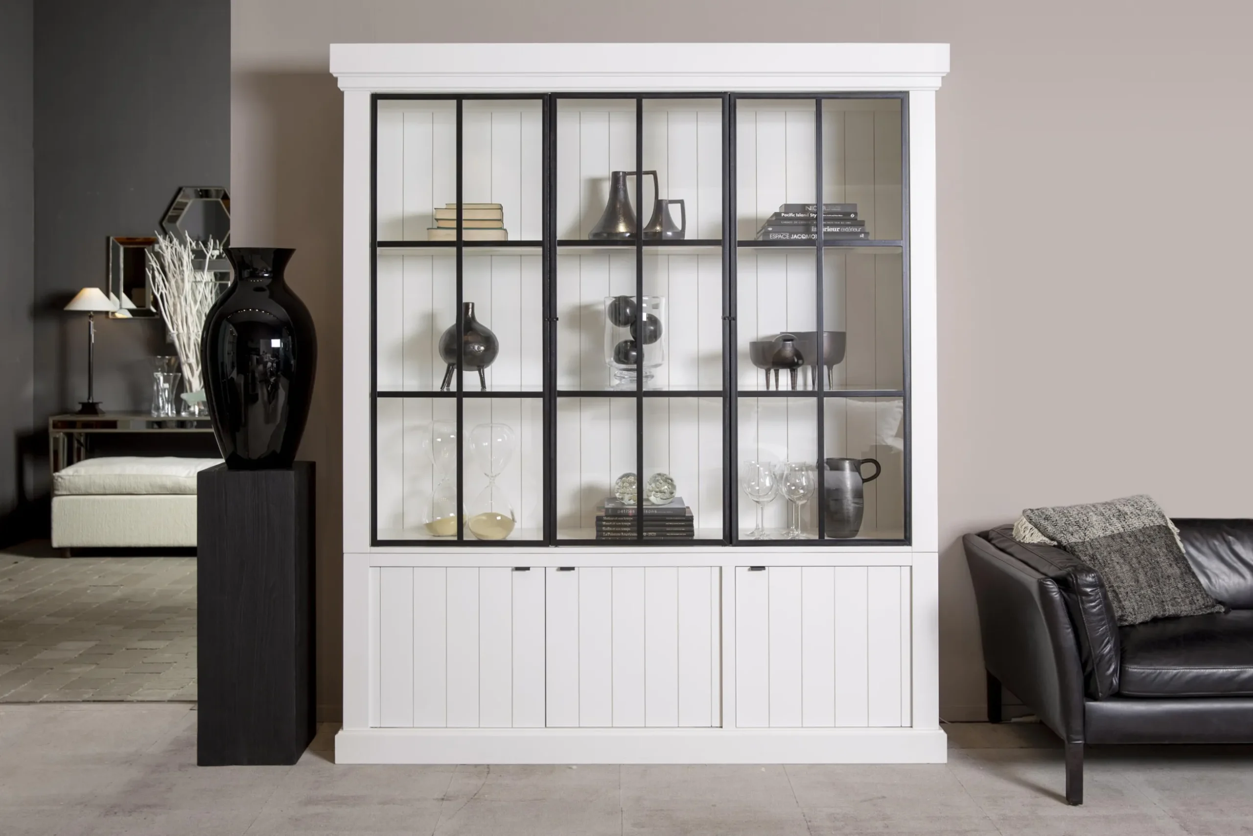 Iron Jason, Armoire, Blanc, 3 Portes En Fer