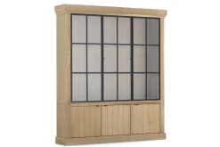Iron Jason, Armoire, Chene Patine, 3 Portes En Fer