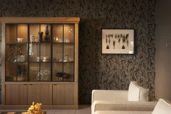 Iron Jason, Armoire, Chene Patine, 3 Portes En Fer