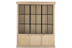 Iron Jason, Armoire, Chene Patine, 3 Portes En Fer