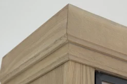 Iron Jason, Armoire, Chene Patine, 3 Portes En Fer