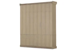 Iron Jason, Armoire, Chene Patine, 3 Portes En Fer