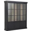 Iron Jason, Armoire, Noir, Chene, 3 Portes En Fer