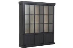 Iron Jason, Armoire, Noir, Chene, 3 Portes En Fer