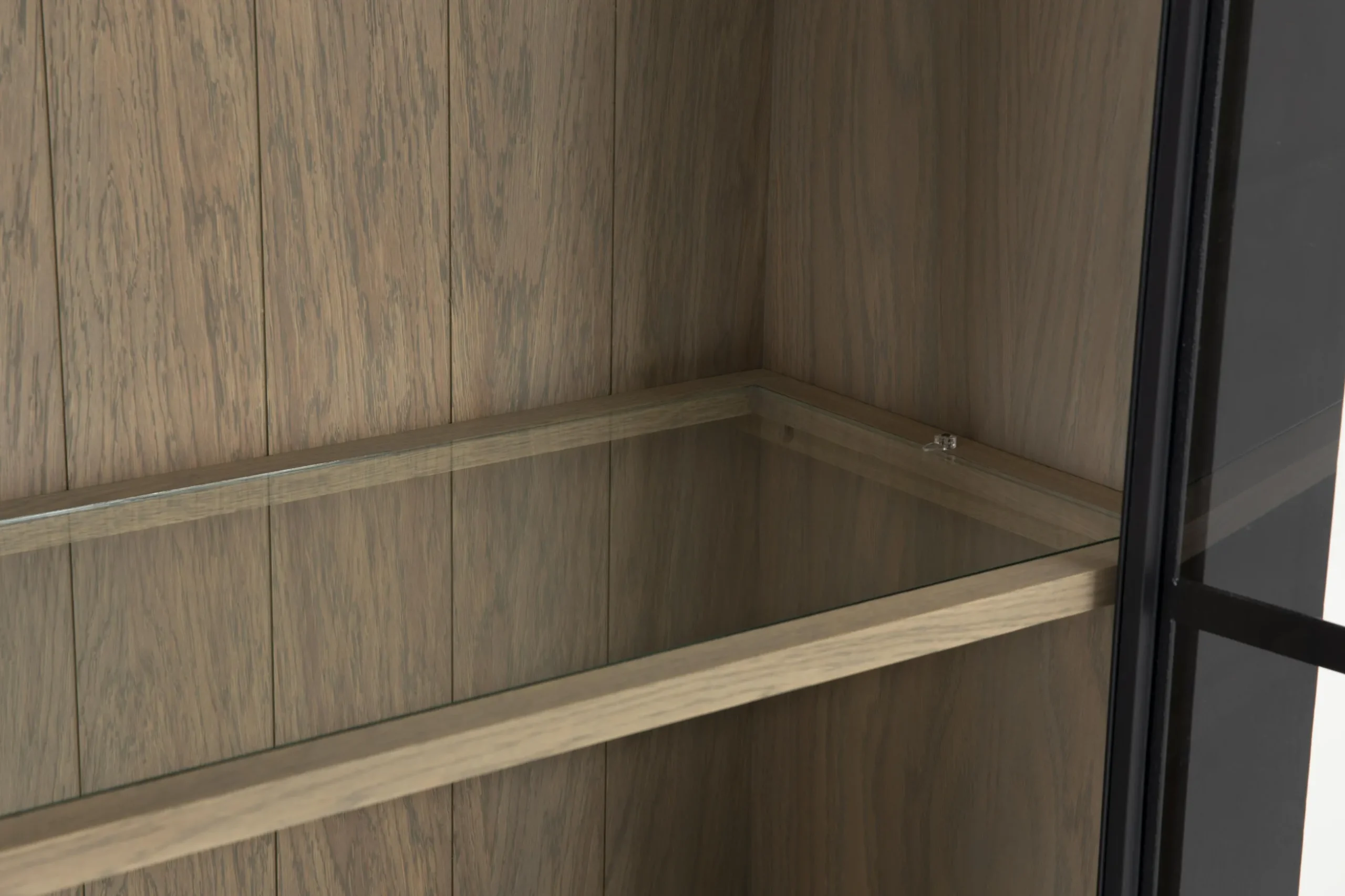 Iron Jason, Armoire, Noir, Chene, 3 Portes En Fer