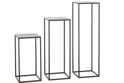 Isaac, Support, Metal, Noir, H 95 Cm