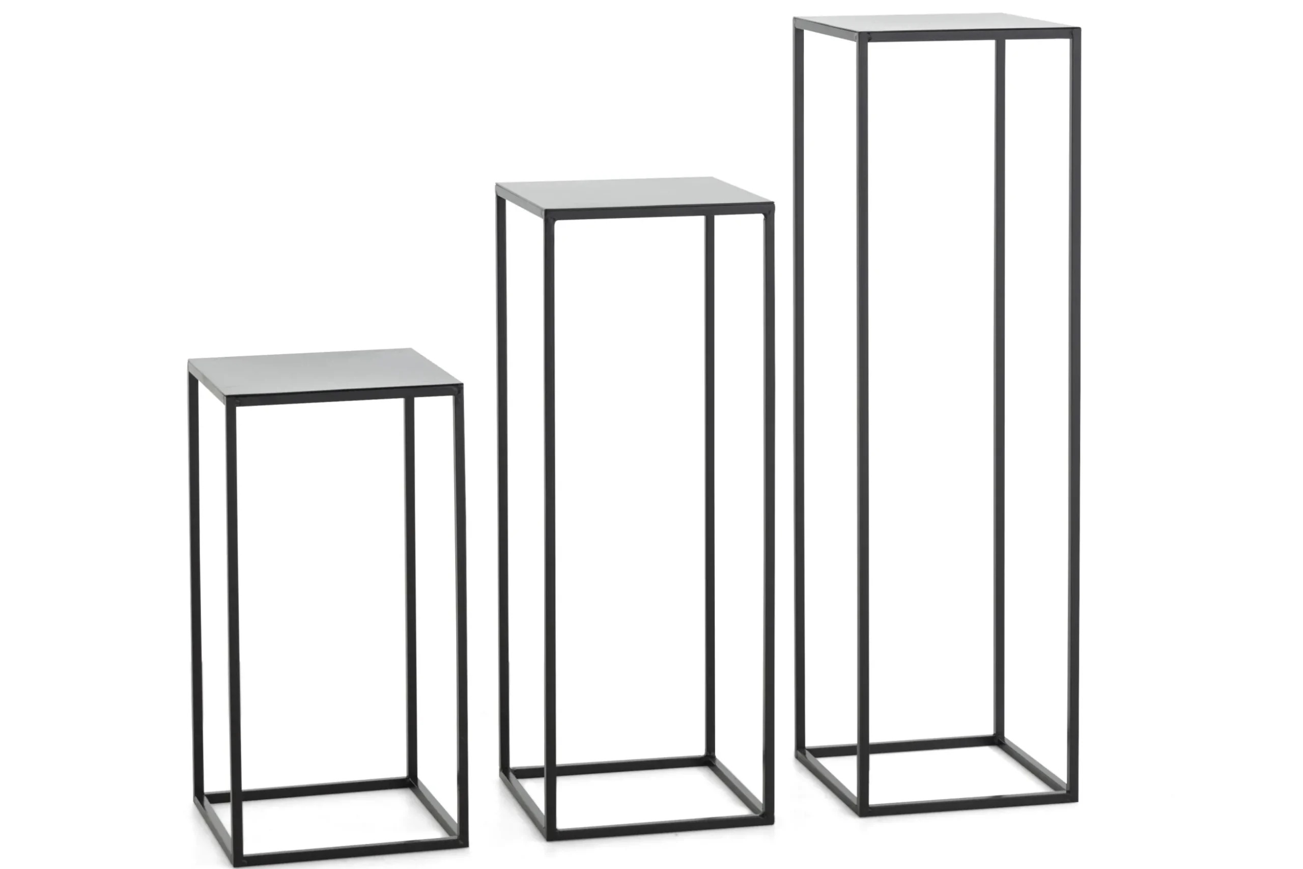 Isaac, Support, Metal, Noir, H 55 Cm