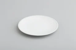 Jille, Assiette A Salade, Ceramique, Blanc