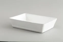 Jille, Plat A Four, Ceramique, Blanc, 35Cm