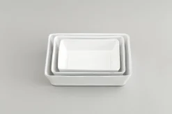 Jille, Plat A Four, Ceramique, Blanc, 35Cm