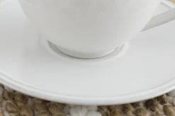 Jille, Tasse Et Soucoupe, Ceramique, Blanc, L, 200Ml