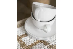 Jille, Tasse Et Soucoupe, Ceramique, Blanc, L, 200Ml