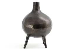 Jiven, Vase, Metal, Noir