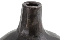 Jiven, Vase, Metal, Noir