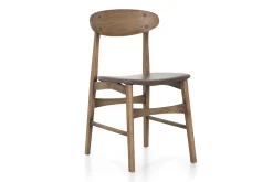 Joel, Chaise, Chene Et Assise Cuir