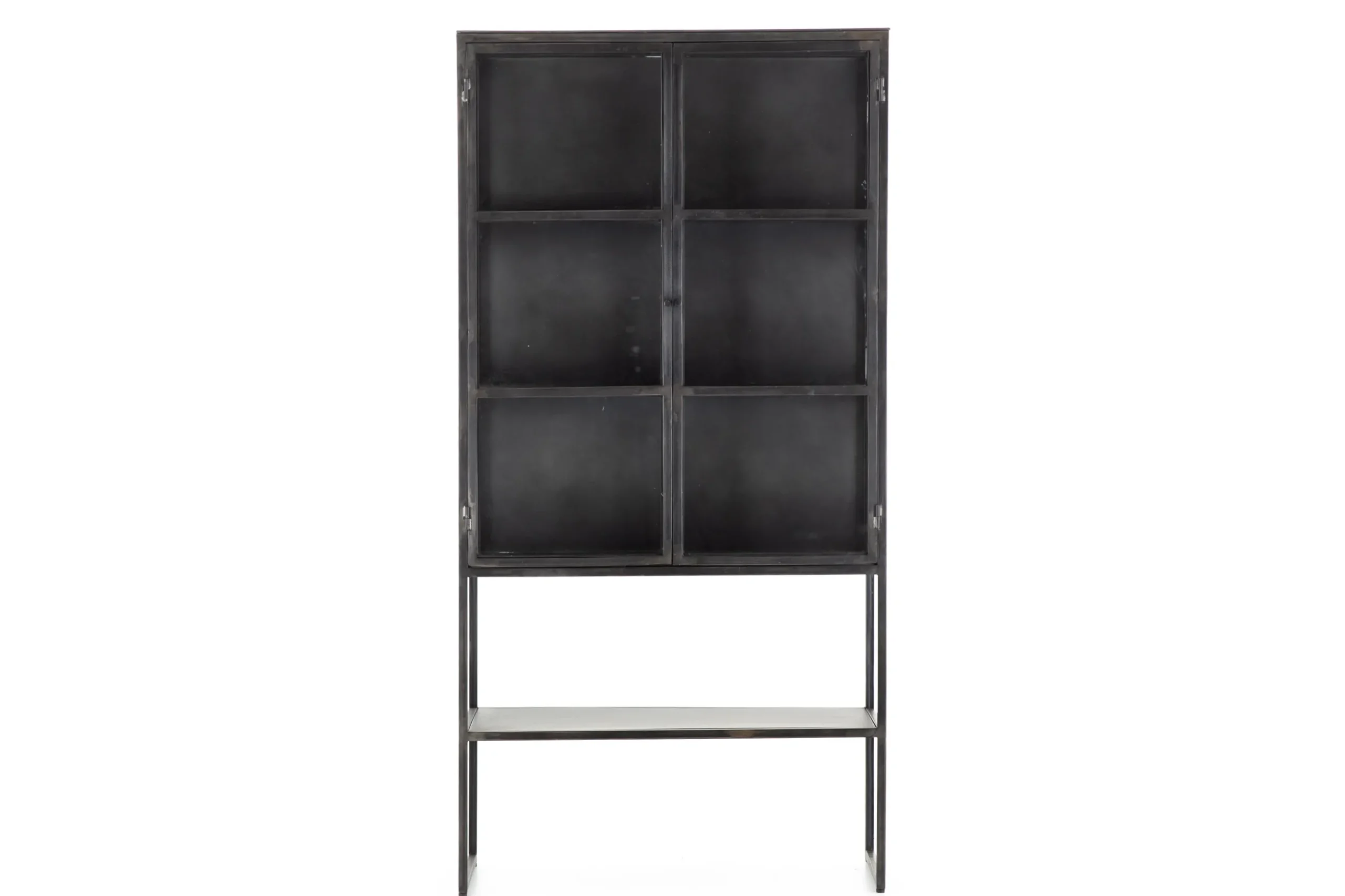 Laurance, Vitrine, Noir, Metal, 2 Portes