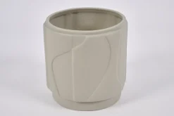 Laurena, Vase, Ceramique, Gris, S