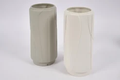 Laurena, Vase, Ceramique, Gris, L