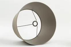 Lindro, Abat-Jour, Naturel Et Argent, Cylindre, 45 Cm