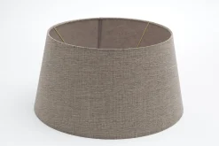 Lindro, Abat-Jour, Naturel Et Gris, Cylindre, 35 Cm