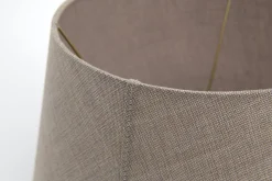 Lindro, Abat-Jour, Naturel Et Gris, Cylindre, 35 Cm