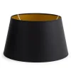 Lindro, Abat-Jour, Noir Et Or, Cylindre, 30 Cm