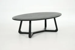 Livy, Table Basse, Ovale, Noir, L