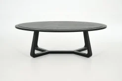 Livy, Table Basse, Ovale, Noir, L
