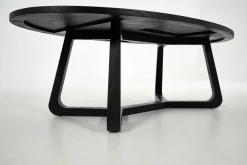 Livy, Table Basse, Ovale, Noir, L
