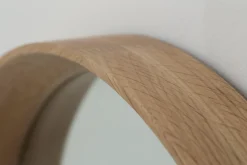 Lucente, Miroir, Chene, Rond, 46Cm
