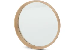 Lucente, Miroir, Chene, Rond, 33Cm