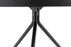 Madison, Table D'Appoint, Chene Et Metal, Ronde, 60 Cm, Marron Fonce